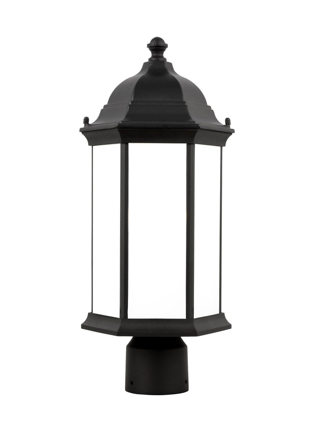 Sevier 18" Post Lantern — Satin Etched