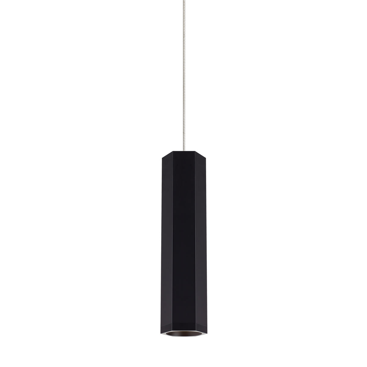 Blok One Light Pendant — 12.50", Matte Black/Satin Nickel, FreeJack