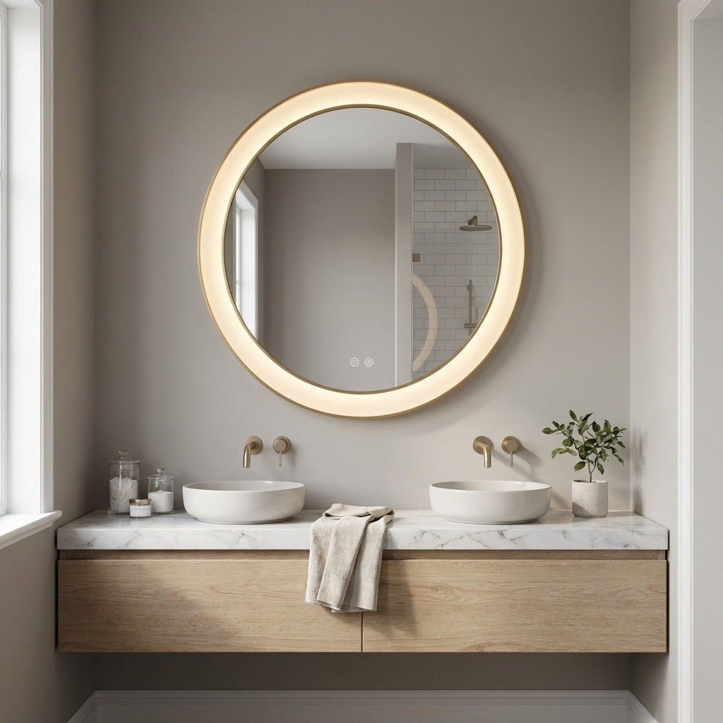 Chopin 24" Round Illuminated Mirror