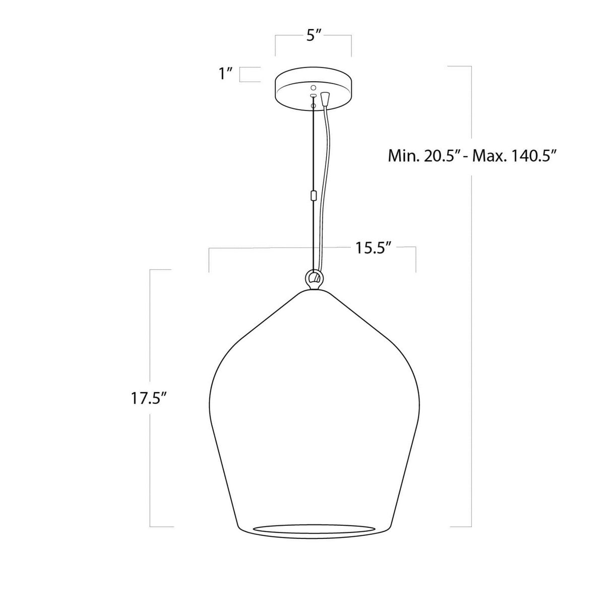 Georgian One Light Pendant