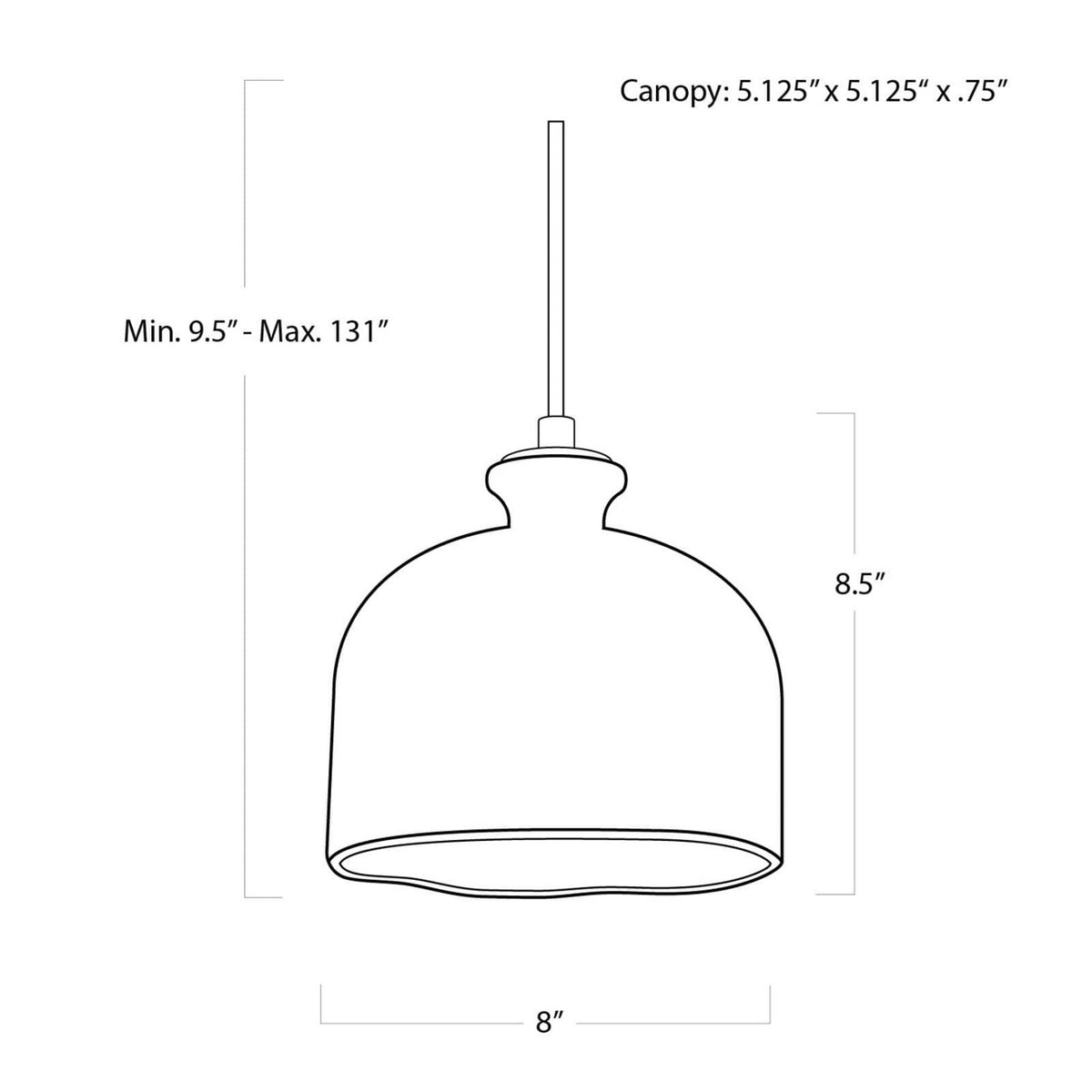 Bianca One Light Pendant