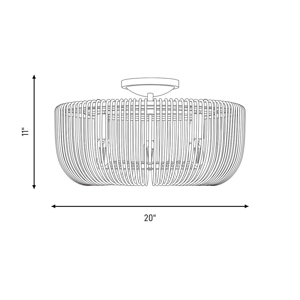 Pierce Medium Flush Mount
