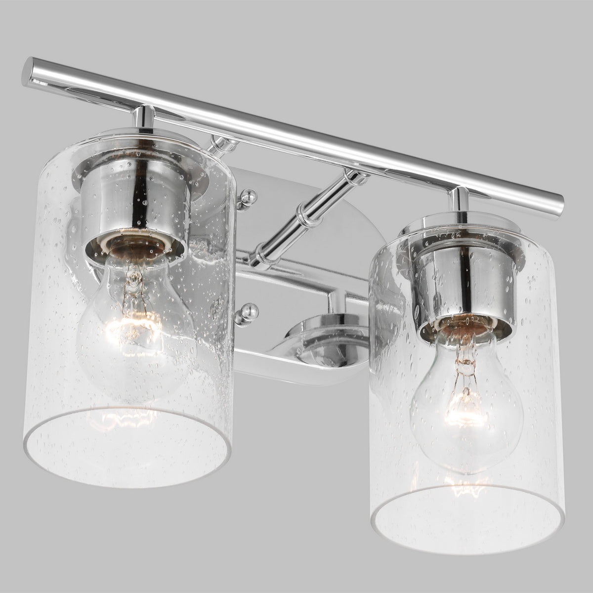 Oslo Two Light Bath — Clear Seeded