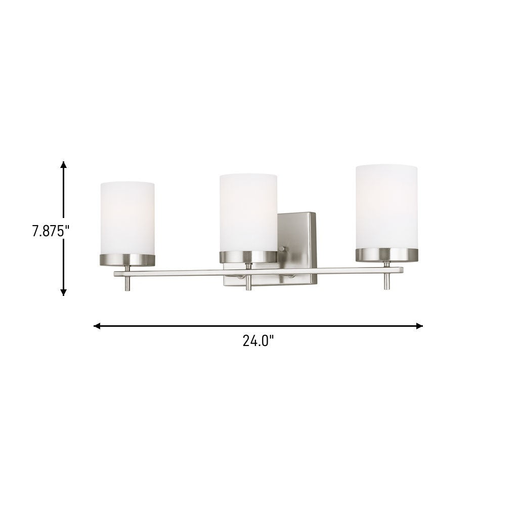 Three Light Wall / Bath — 75 W