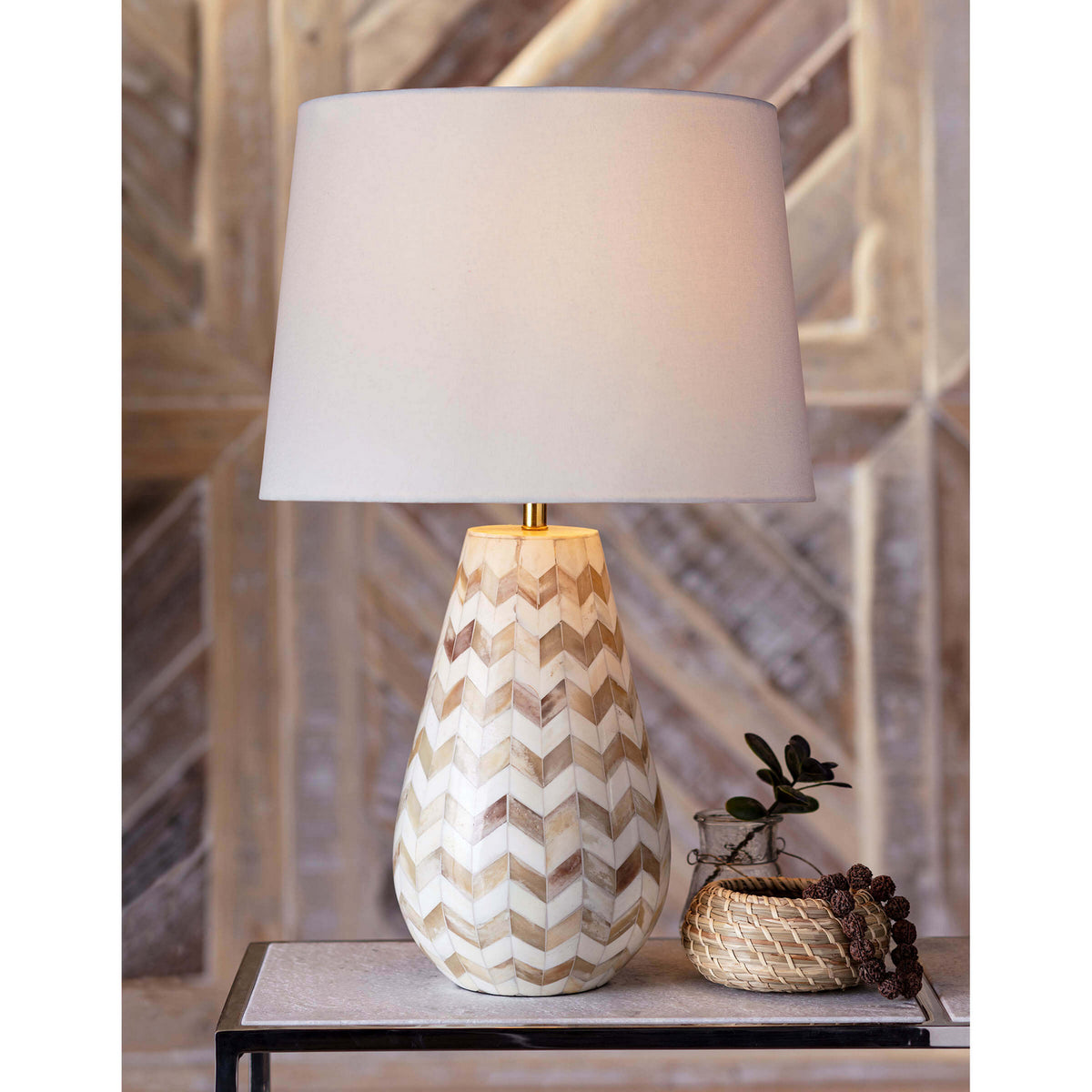 Cassia Chevron One Light Table Lamp