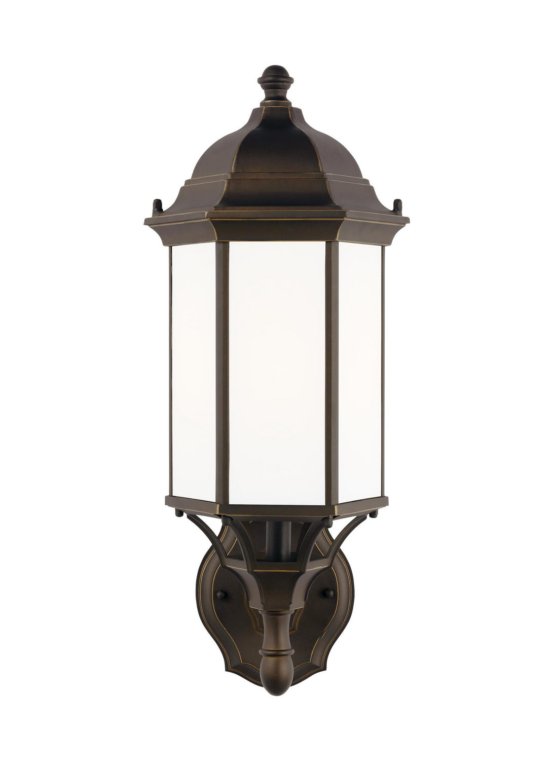 Sevier 19.5" Uplight Lantern — Satin Etched