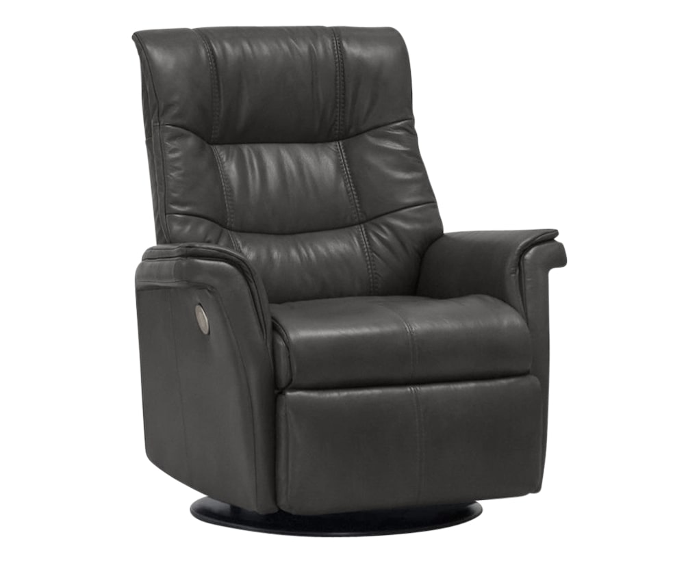 Sauvage Leather Anthracite M | Norwegian Comfort Denver Recliner - Promo | Valley Ridge Furniture