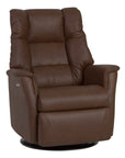 Sauvage Leather Caramel L | Norwegian Comfort Victor Recliner - Promo | Valley Ridge Furniture