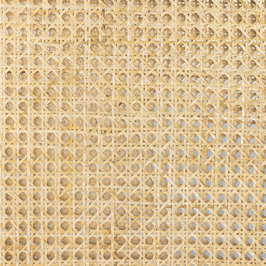 Savile Flax Fabric and Toasted Parawood with Light Natural Cane | Antonia Cane Armless Dining Chair | Valley Ridge Furniture