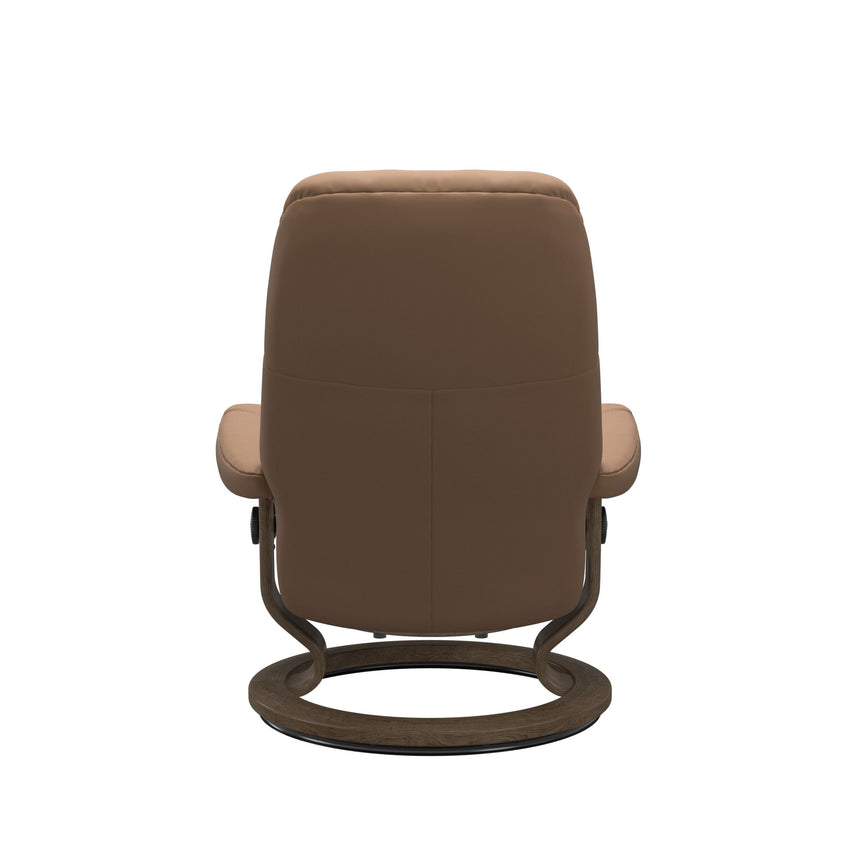 Consul Recliner - Classic Base - Batick Latte - Smoked Oak Wood