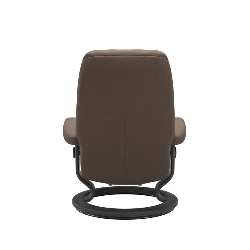 Consul Recliner - Classic Base - Batick Mole - Grey Wood