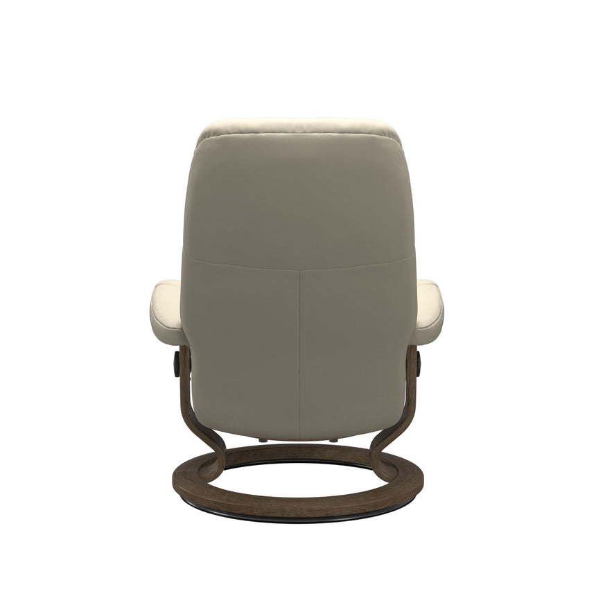 Consul Recliner - Classic Base - Batick Cream - Smoked Oak Wood