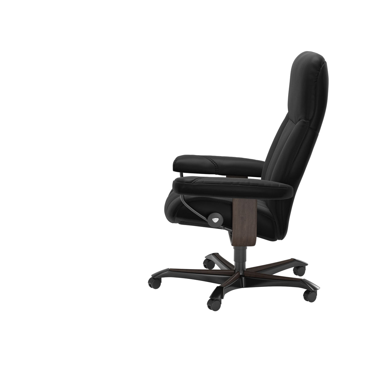 Consul - Office Chair - Batick Black - Wenge Wood