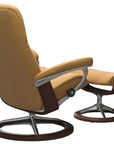Paloma Leather Honey S/L & Brown Base | Stressless Consul Signature Recliner - Promo | Valley Ridge Furniture