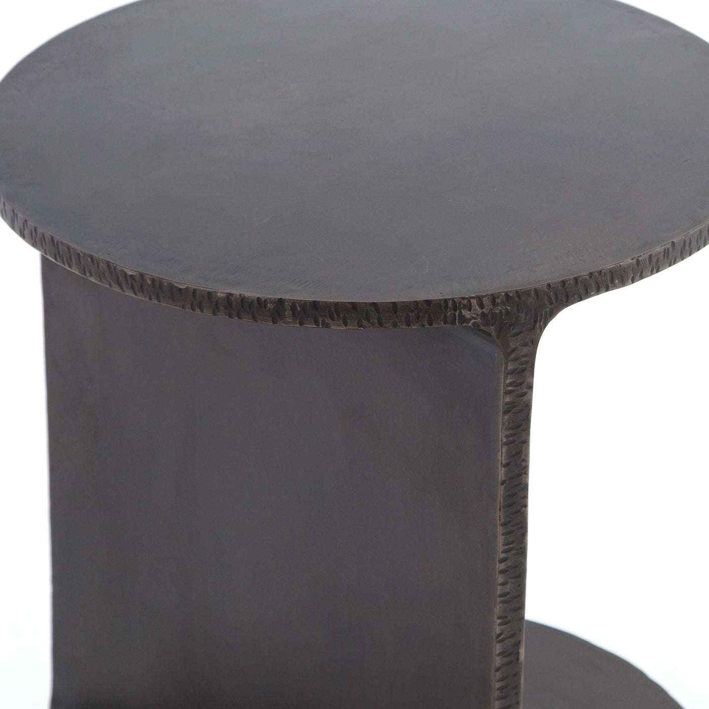 Rustic Fossil Iron | Griffon Side Table | Valley Ridge Furniture