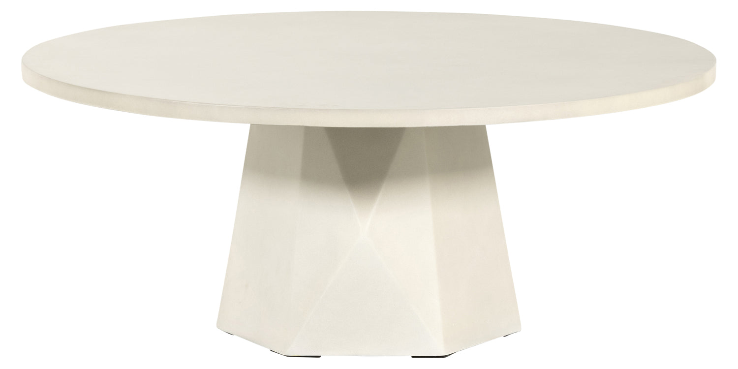 White Concrete | Bowman Outdoor Coffee Table | Valley Ridge Furniture