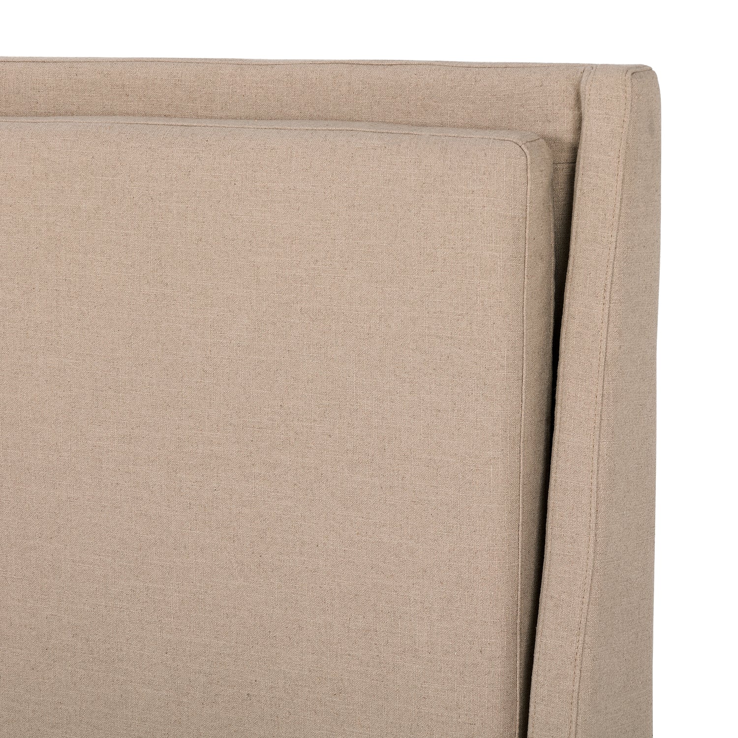 Antwerp Taupe Fabric with Burnt Oak (King Size) | Potter Bed | Valley Ridge Furniture