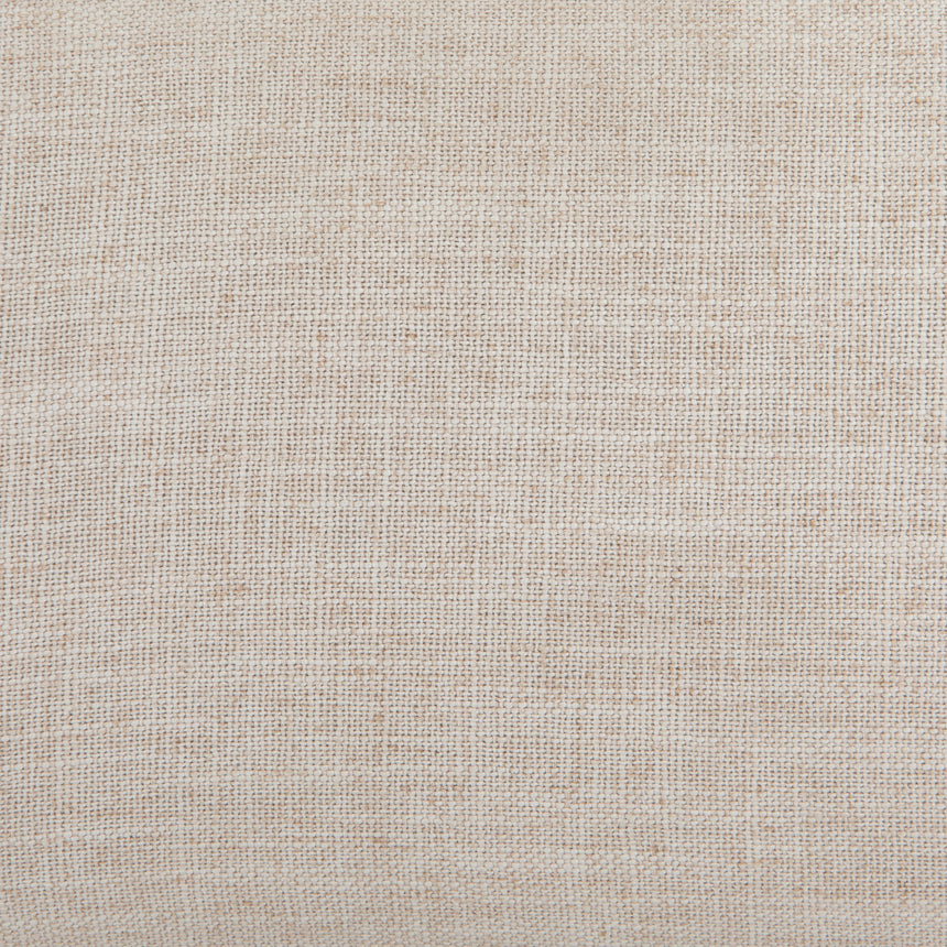 Cambric Ivory Fabric & Heirloom Greywash Parawood with Vintage Brass Iron | Orville Dining Chair | Valley Ridge Furniture