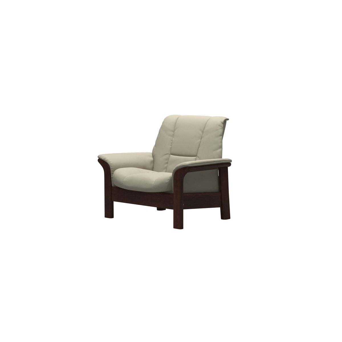 Buckingham LB Chair - Paloma Light Grey - Brown