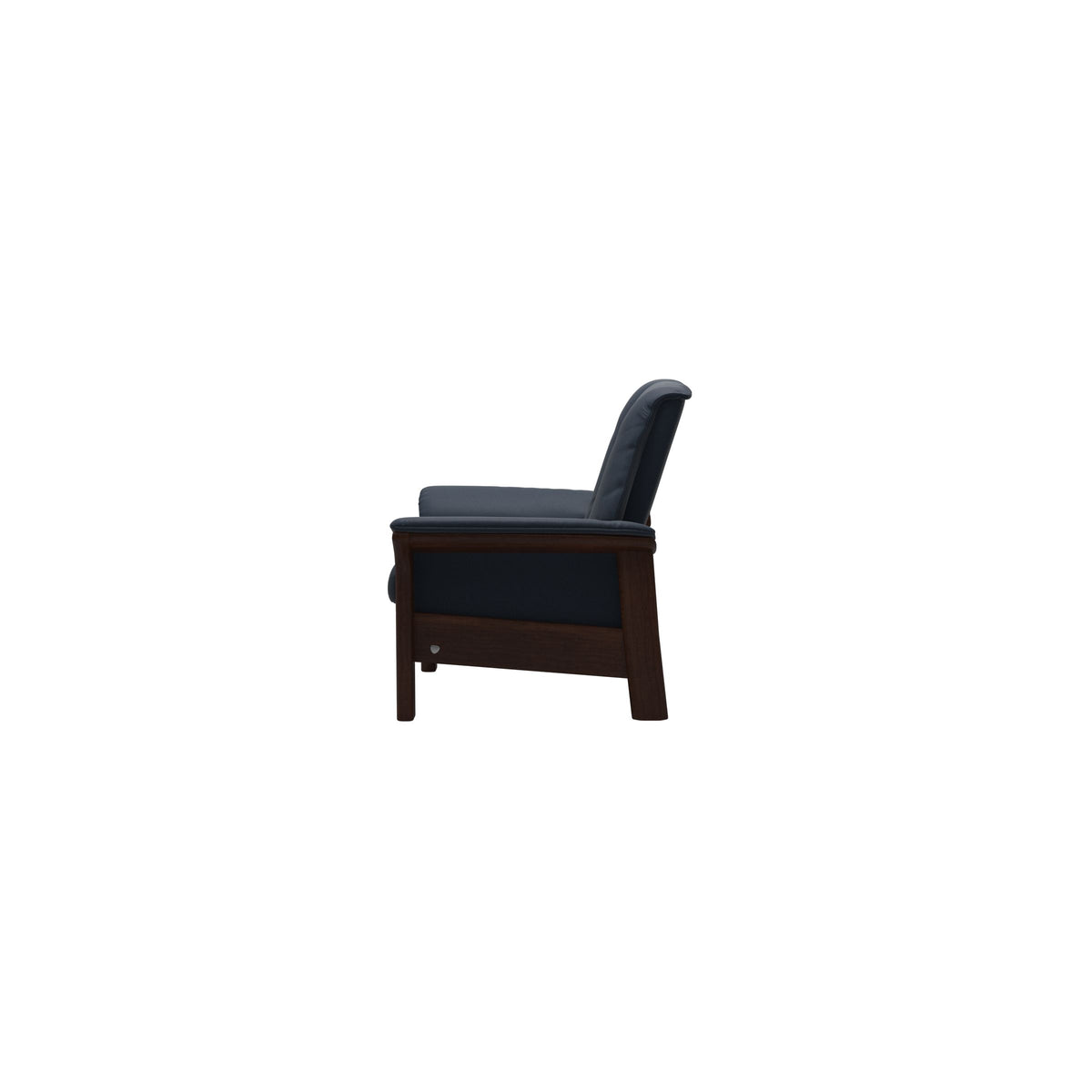 Buckingham LB Chair - Paloma Oxford Blue - Brown