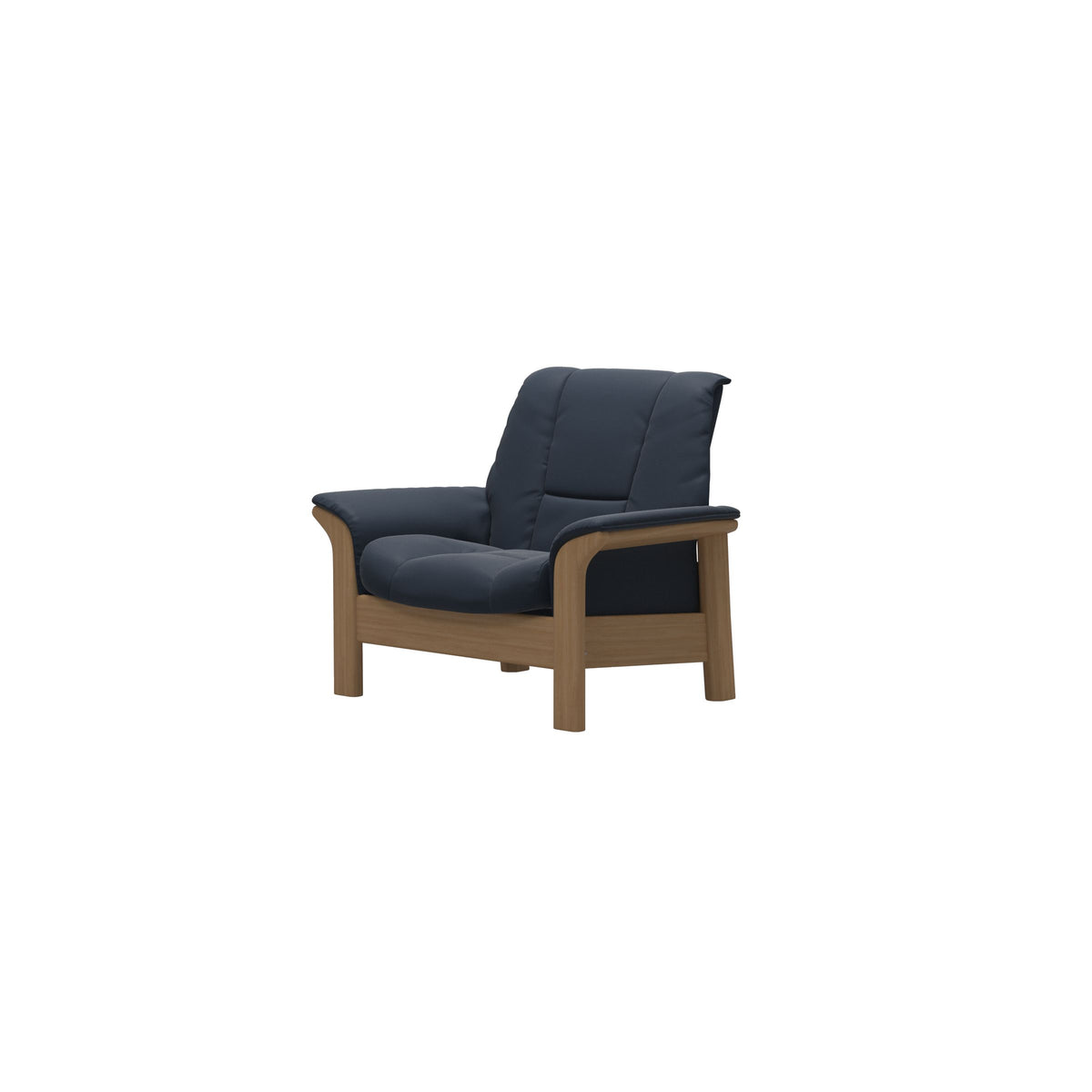 Buckingham LB Chair - Paloma Oxford Blue - Oak