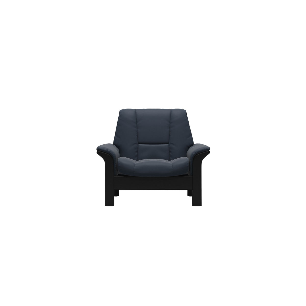 Buckingham LB Chair - Paloma Oxford Blue - Black