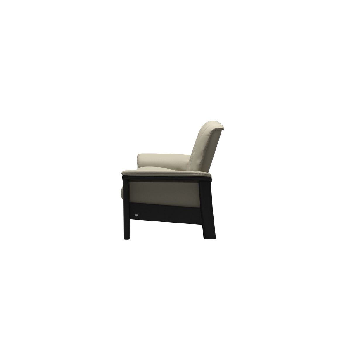 Buckingham LB 2-Seat - Paloma Light Grey - Black
