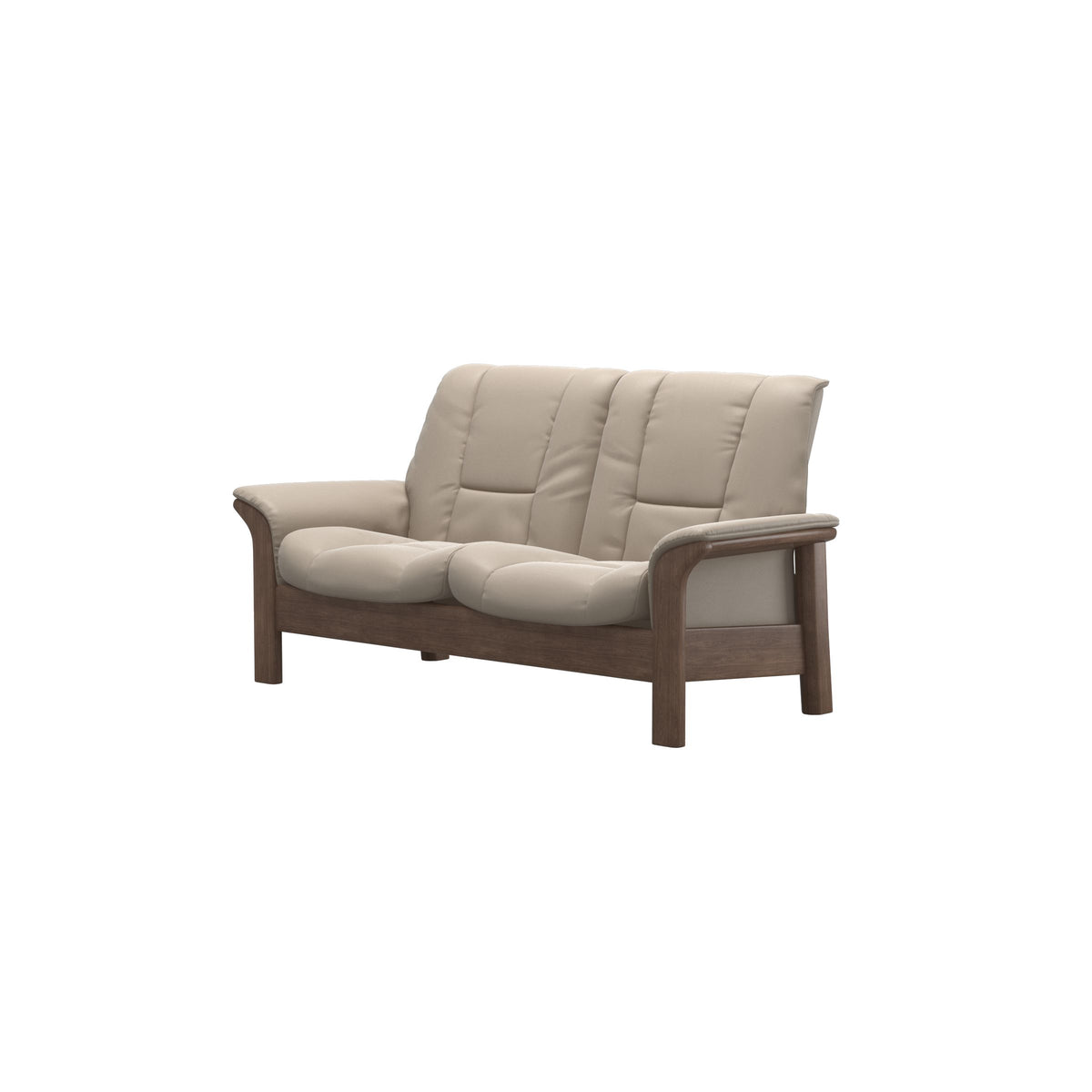 Buckingham LB 2-Seat - Paloma Mushroom - Walnut