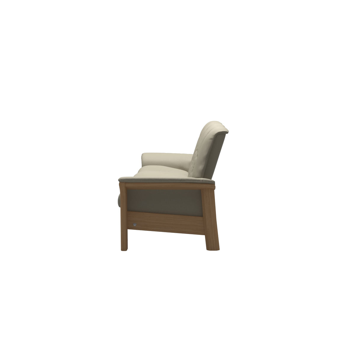 Buckingham LB 3-Seat - Paloma Light Grey - Oak