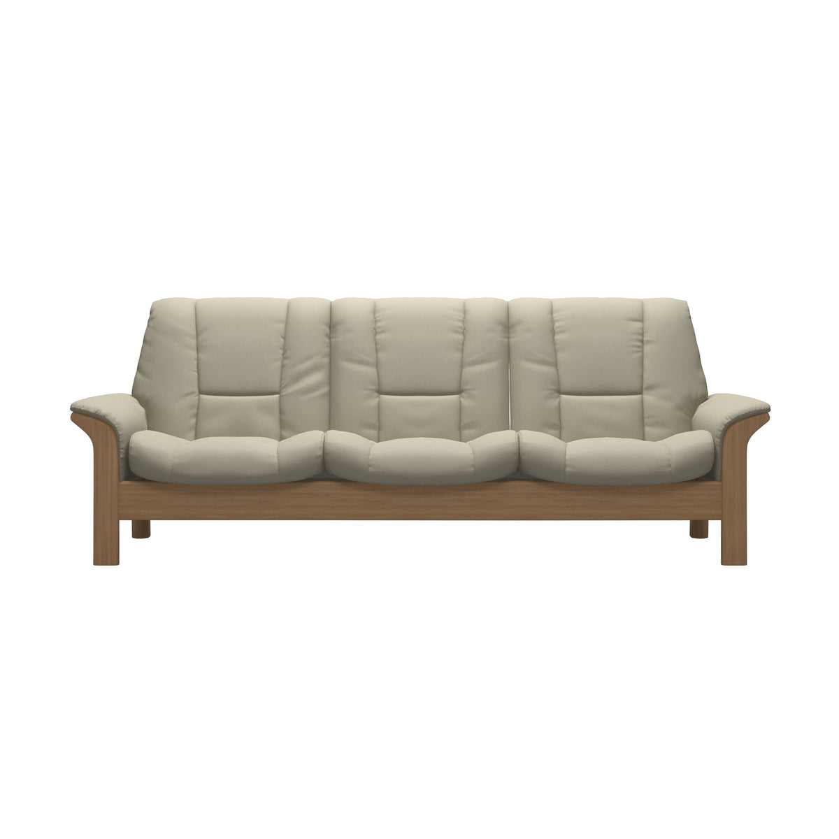 Buckingham LB 3-Seat - Paloma Light Grey - Oak