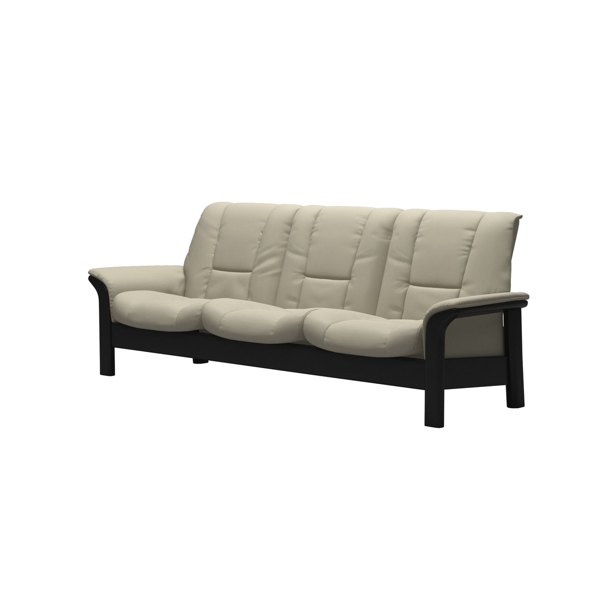 Buckingham LB 3-Seat - Paloma Light Grey - Black