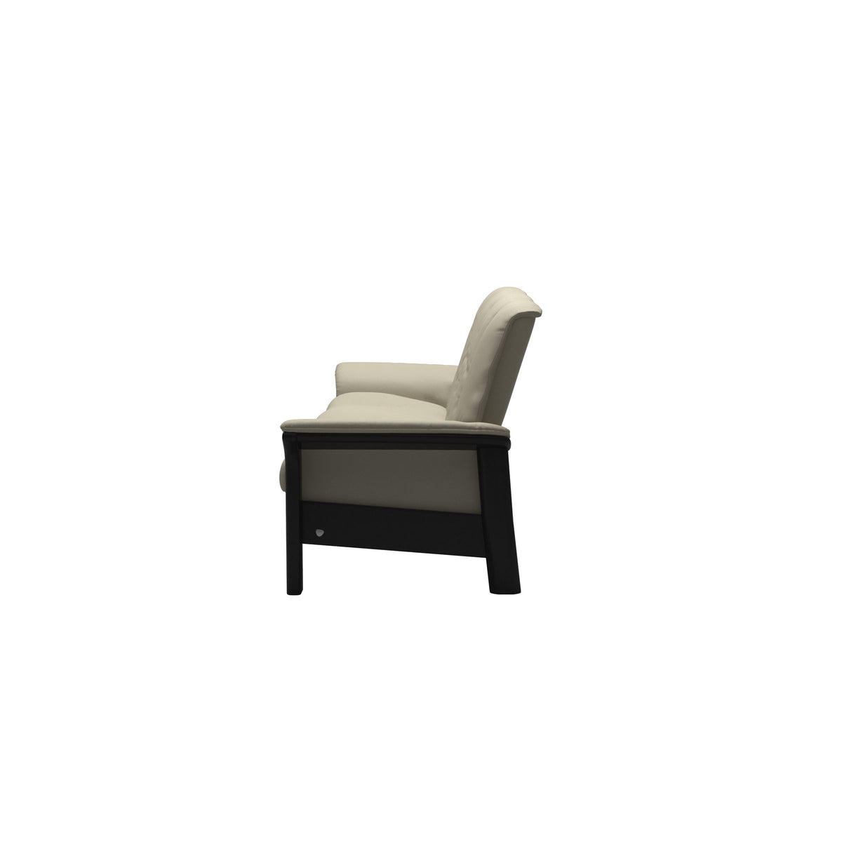 Buckingham LB 3-Seat - Paloma Light Grey - Black