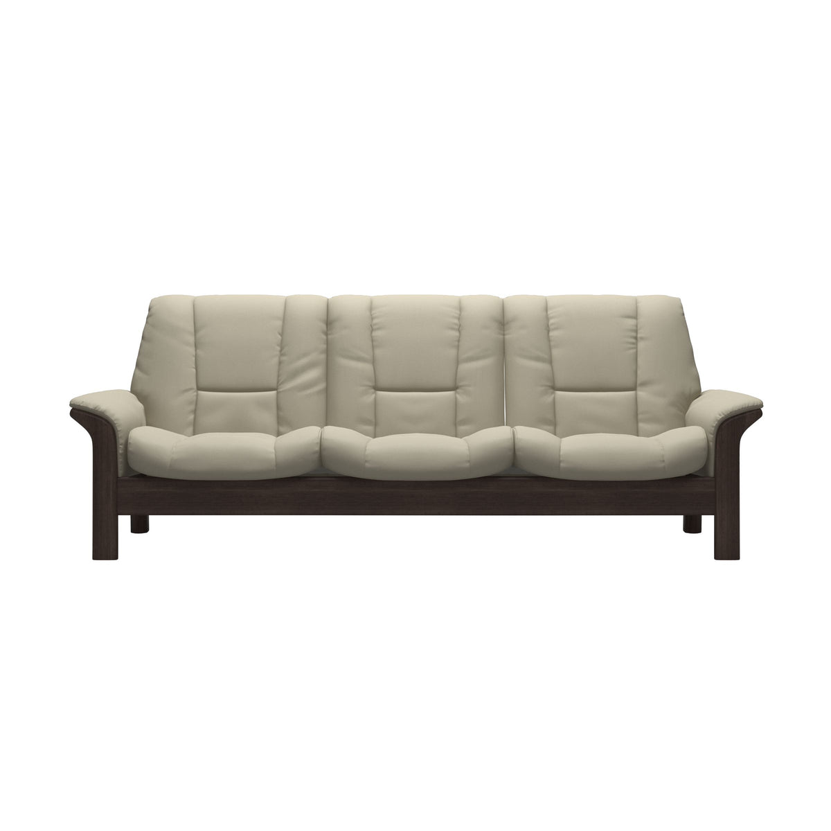 Buckingham LB 3-Seat - Paloma Light Grey - Wenge