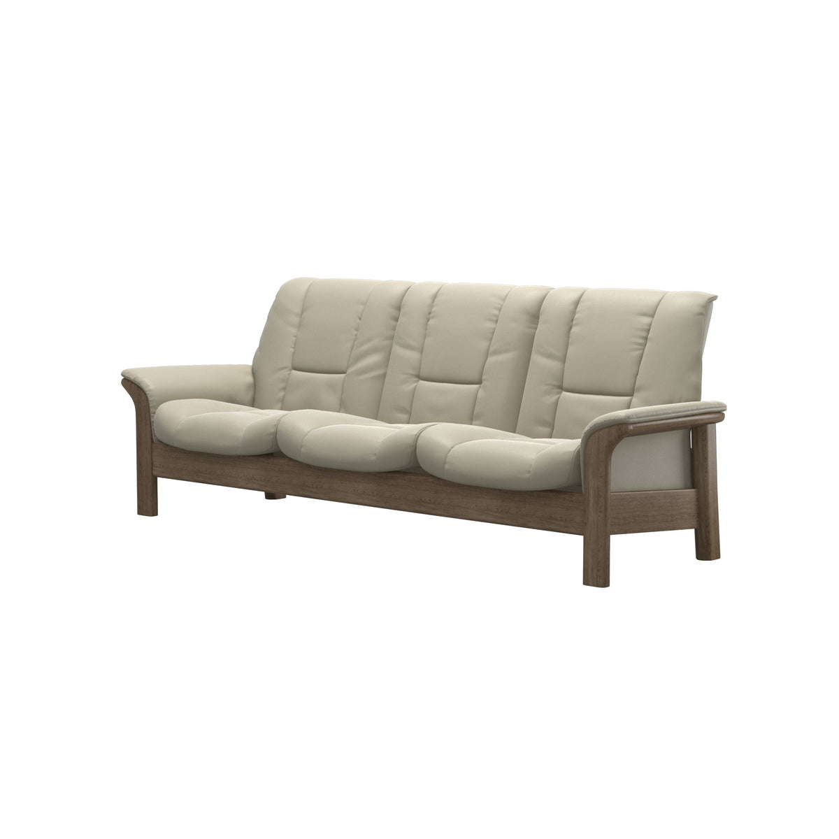 Buckingham LB 3-Seat - Paloma Light Grey - Smoked Oak