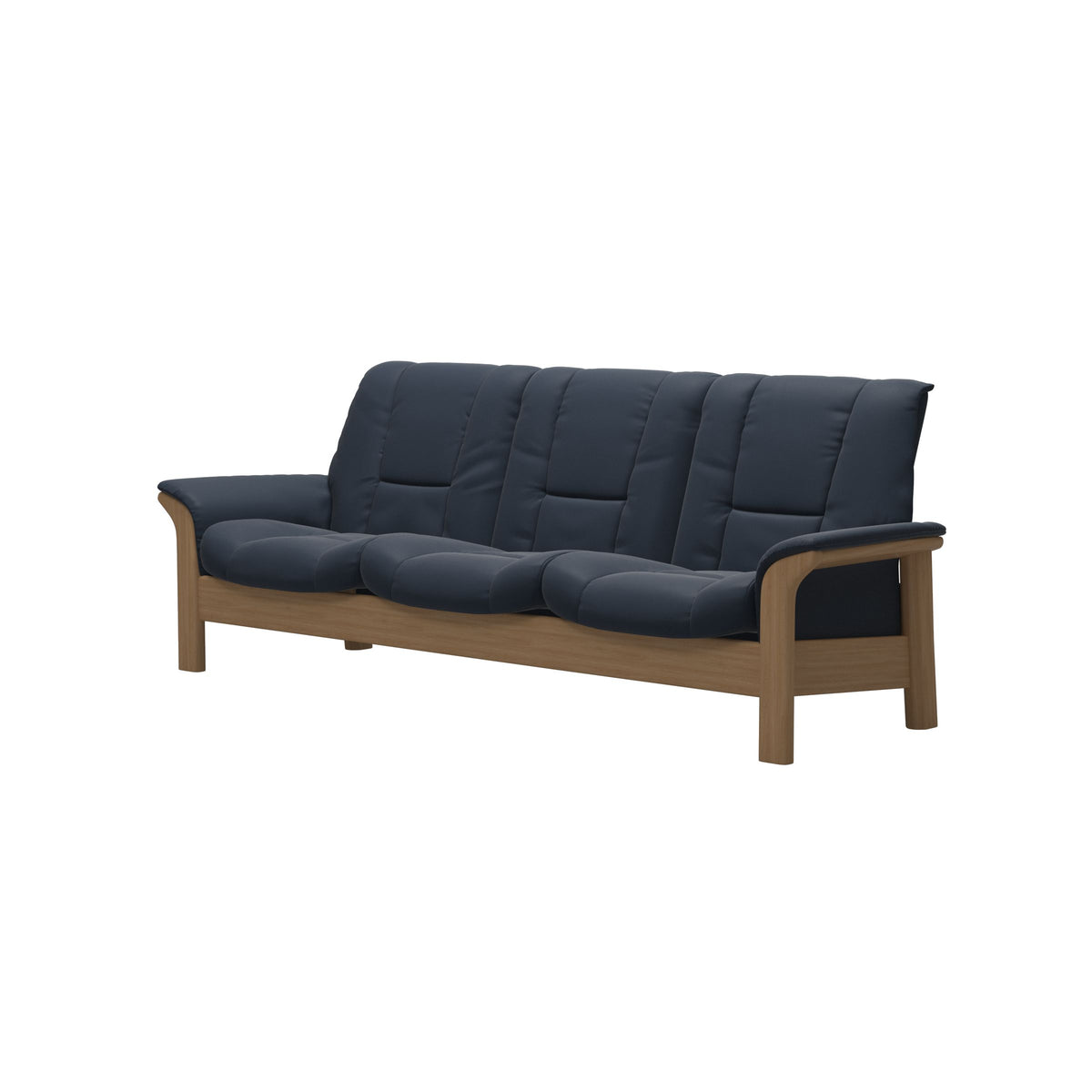 Buckingham LB 3-Seat - Paloma Oxford Blue - Oak
