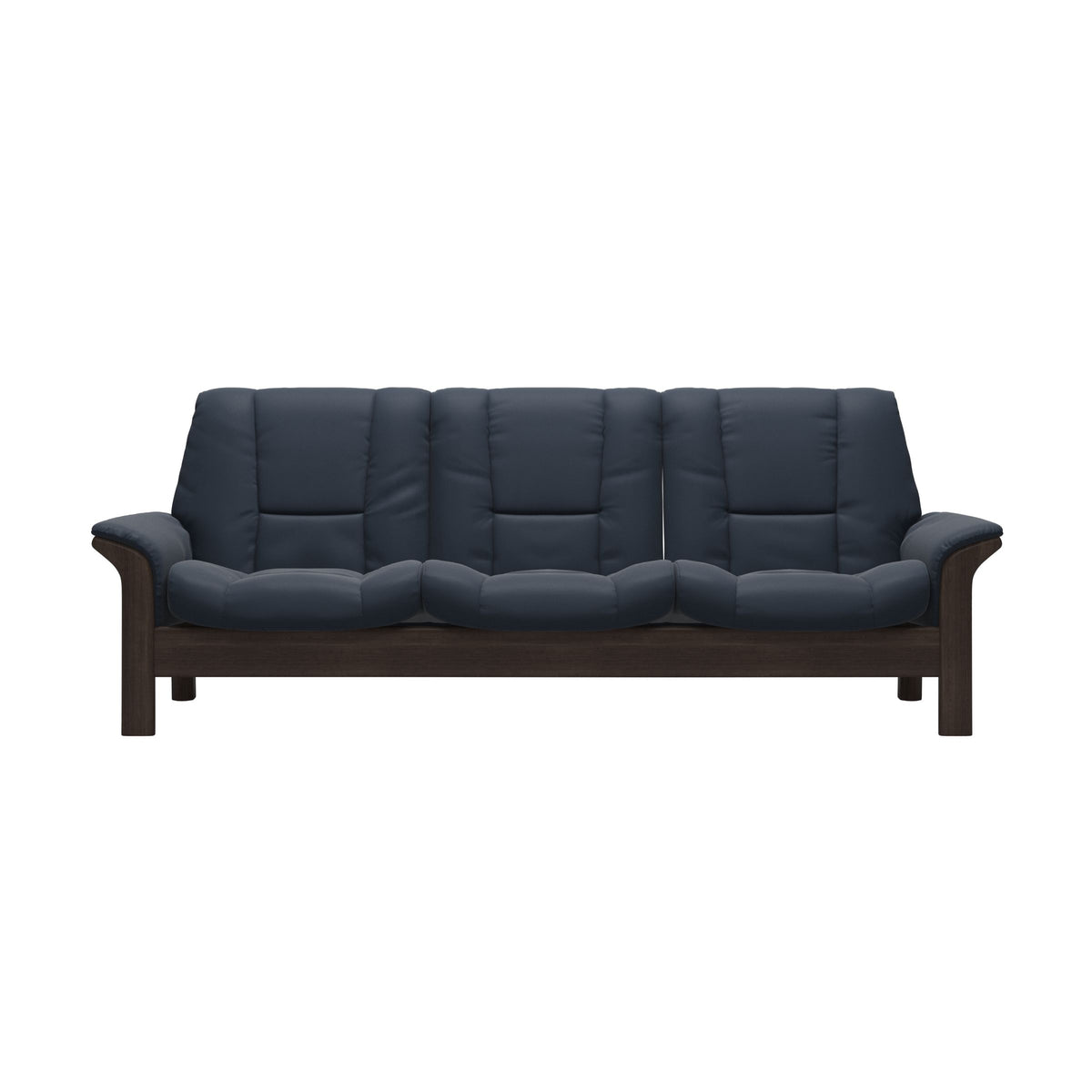 Buckingham LB 3-Seat - Paloma Oxford Blue - Wenge