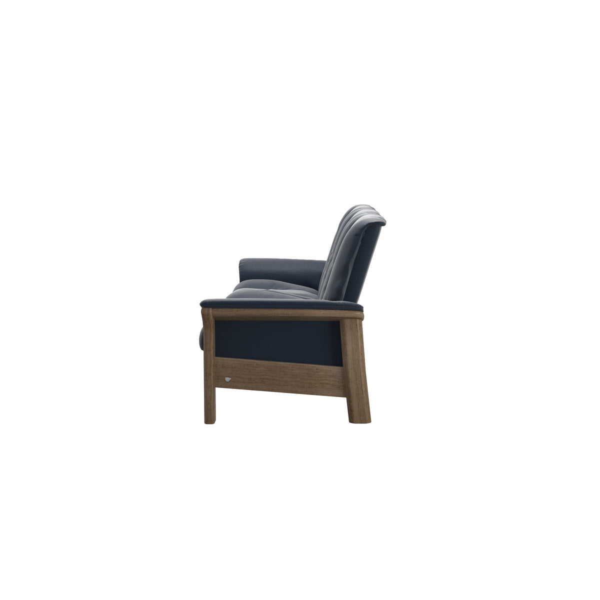 Buckingham LB 3-Seat - Paloma Oxford Blue - Smoked Oak