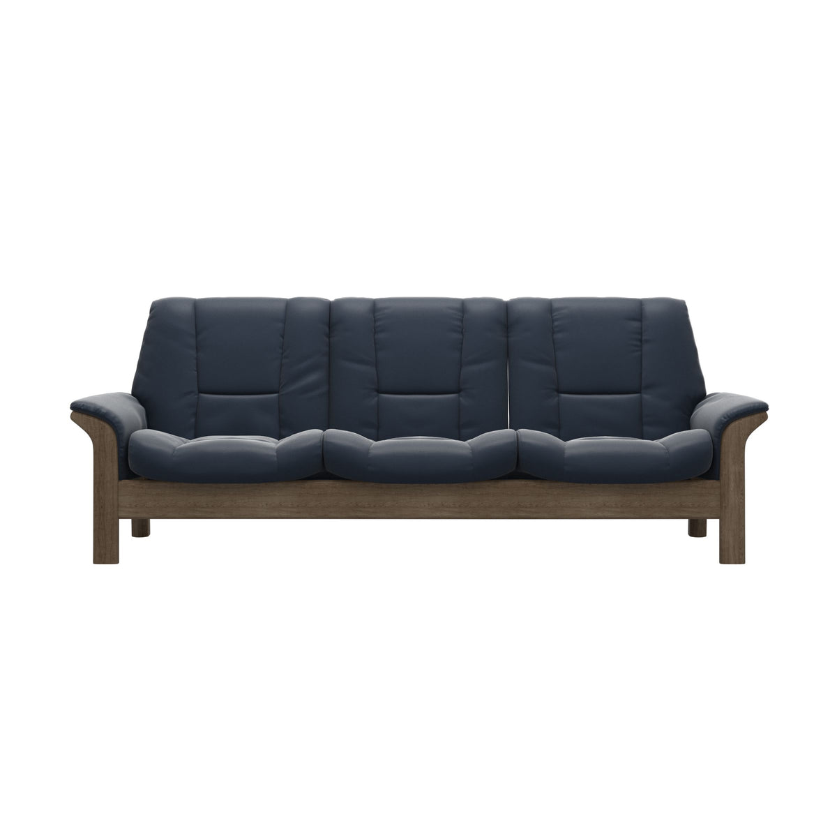 Buckingham LB 3-Seat - Paloma Oxford Blue - Smoked Oak