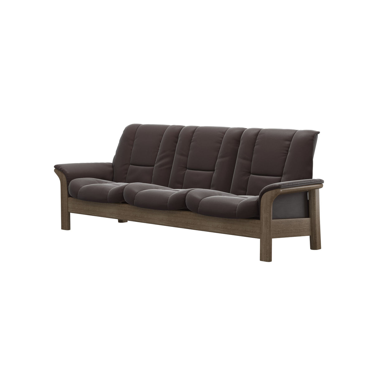 Buckingham LB 3-Seat - Paloma Chocolate - Smoked Oak
