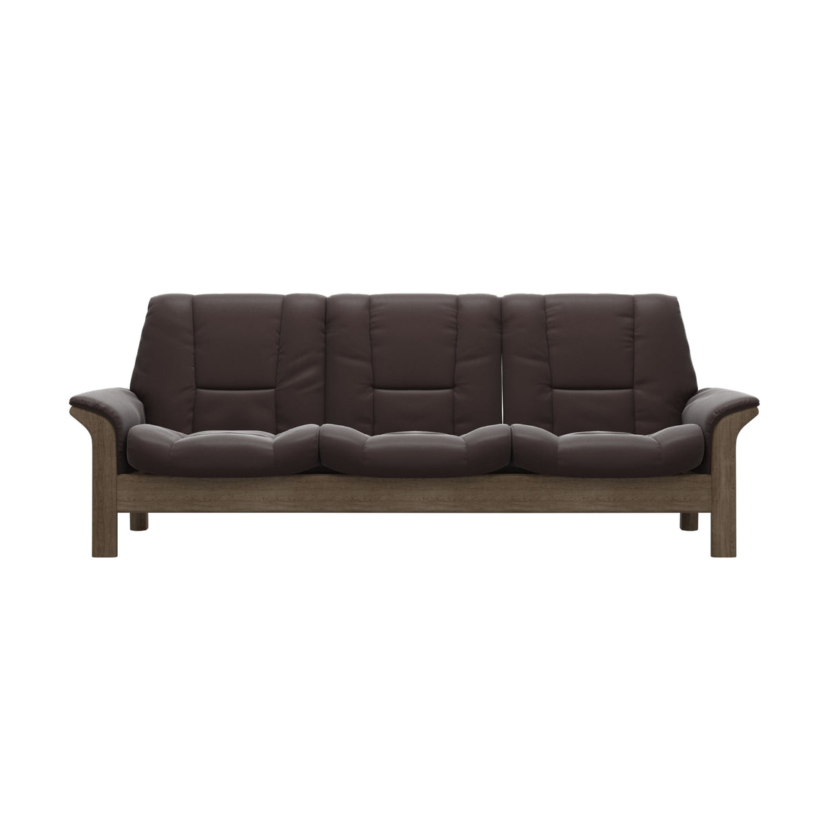 Buckingham LB 3-Seat - Paloma Chocolate - Smoked Oak
