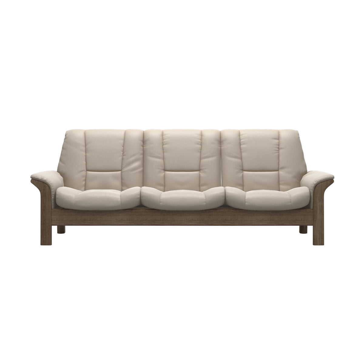 Buckingham LB 3-Seat - Paloma Fog - Smoked Oak