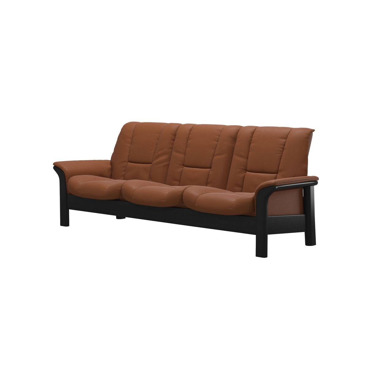 Buckingham LB 3-Seat - Paloma New Cognac - Black