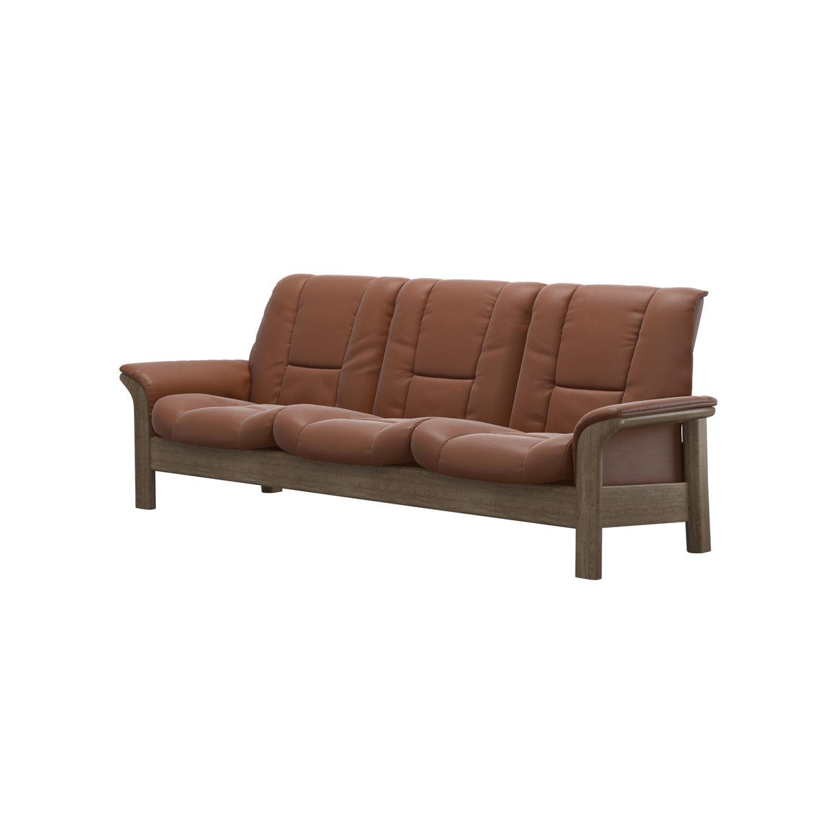 Buckingham LB 3-Seat - Paloma New Cognac - Smoked Oak