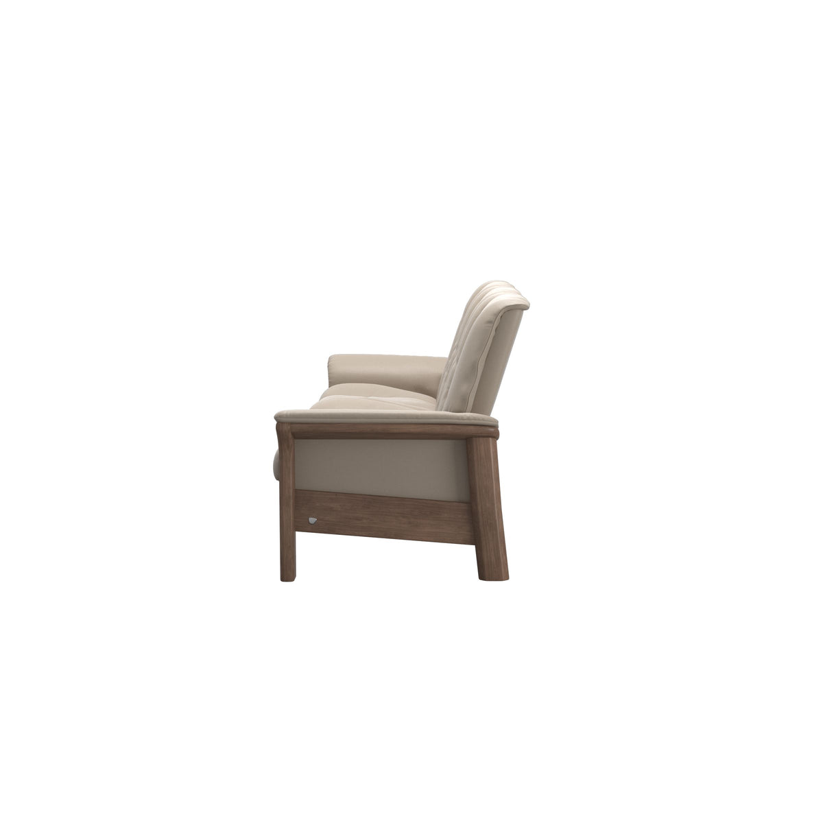 Buckingham LB 3-Seat - Paloma Mushroom - Walnut