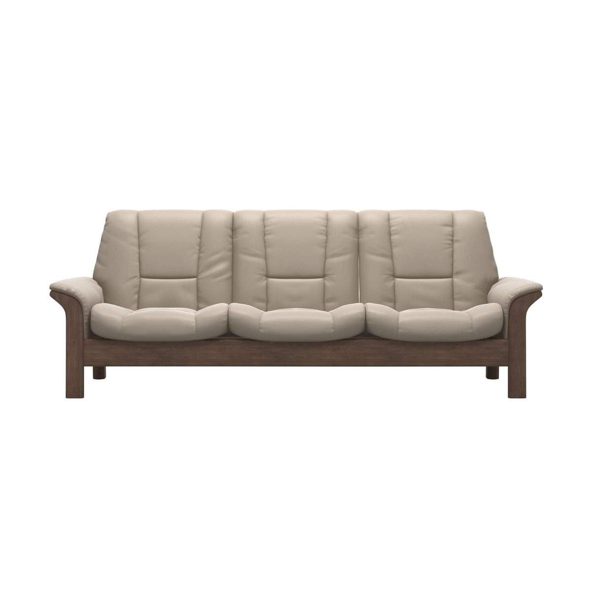 Buckingham LB 3-Seat - Paloma Mushroom - Walnut