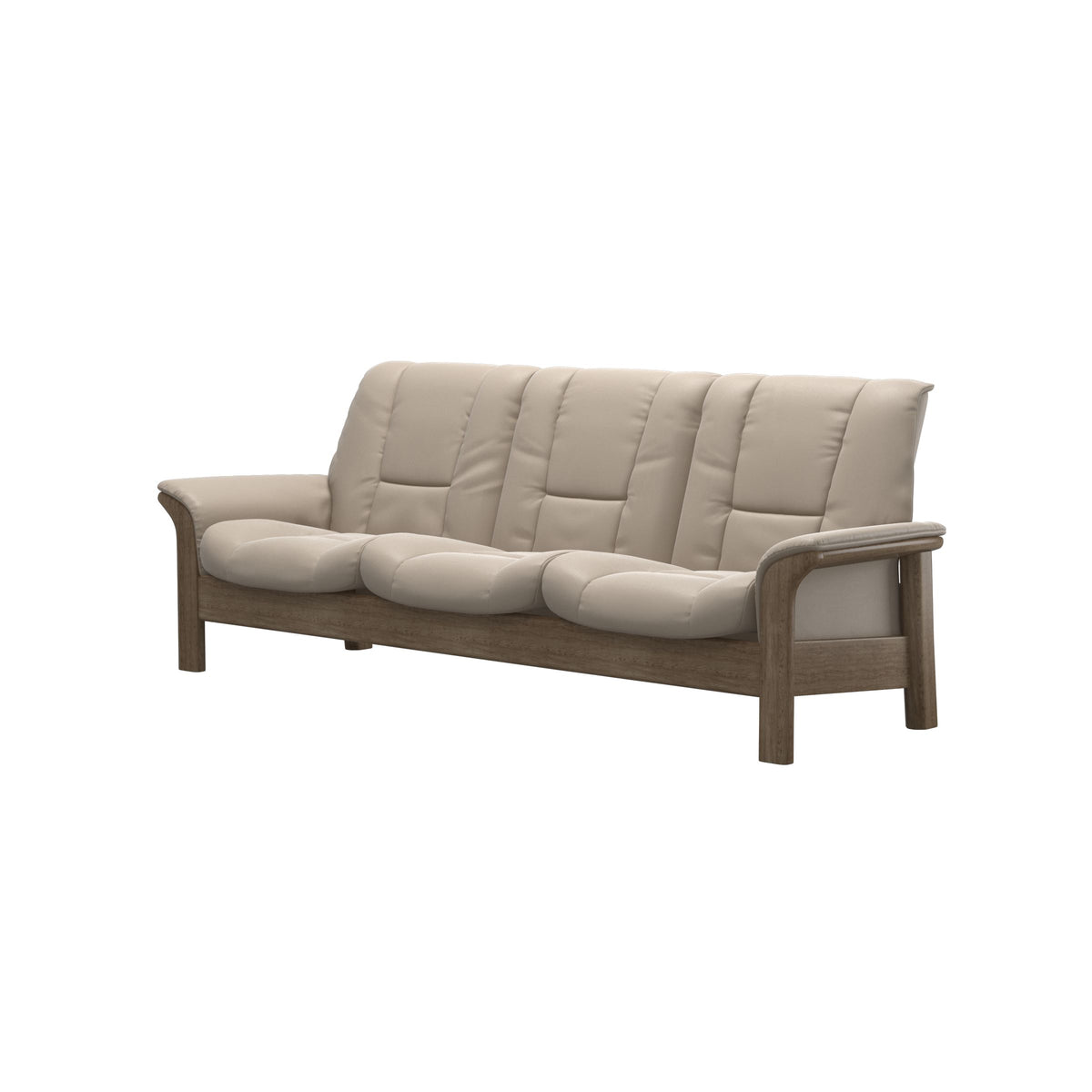 Buckingham LB 3-Seat - Paloma Mushroom - Smoked Oak