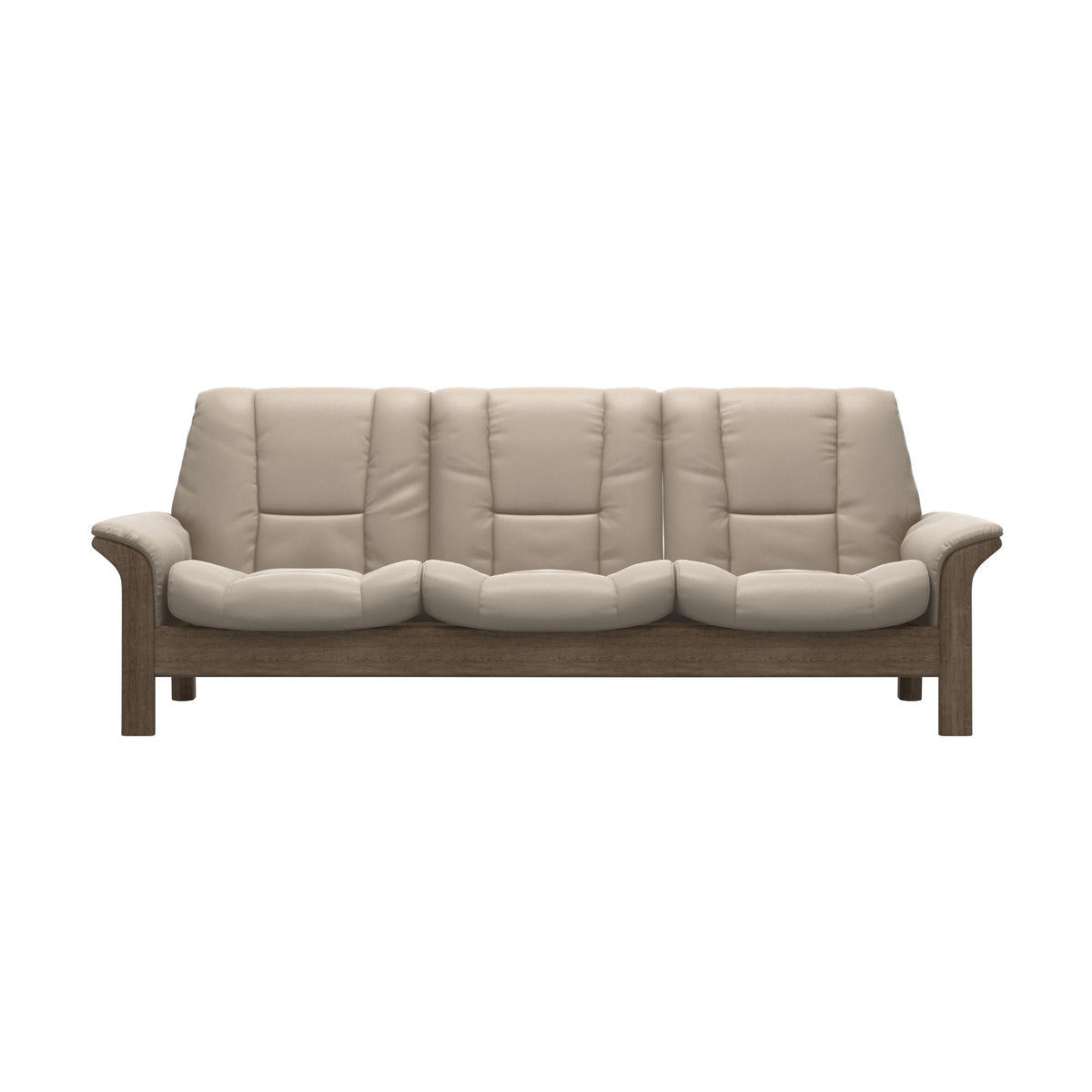 Buckingham LB 3-Seat - Paloma Mushroom - Smoked Oak