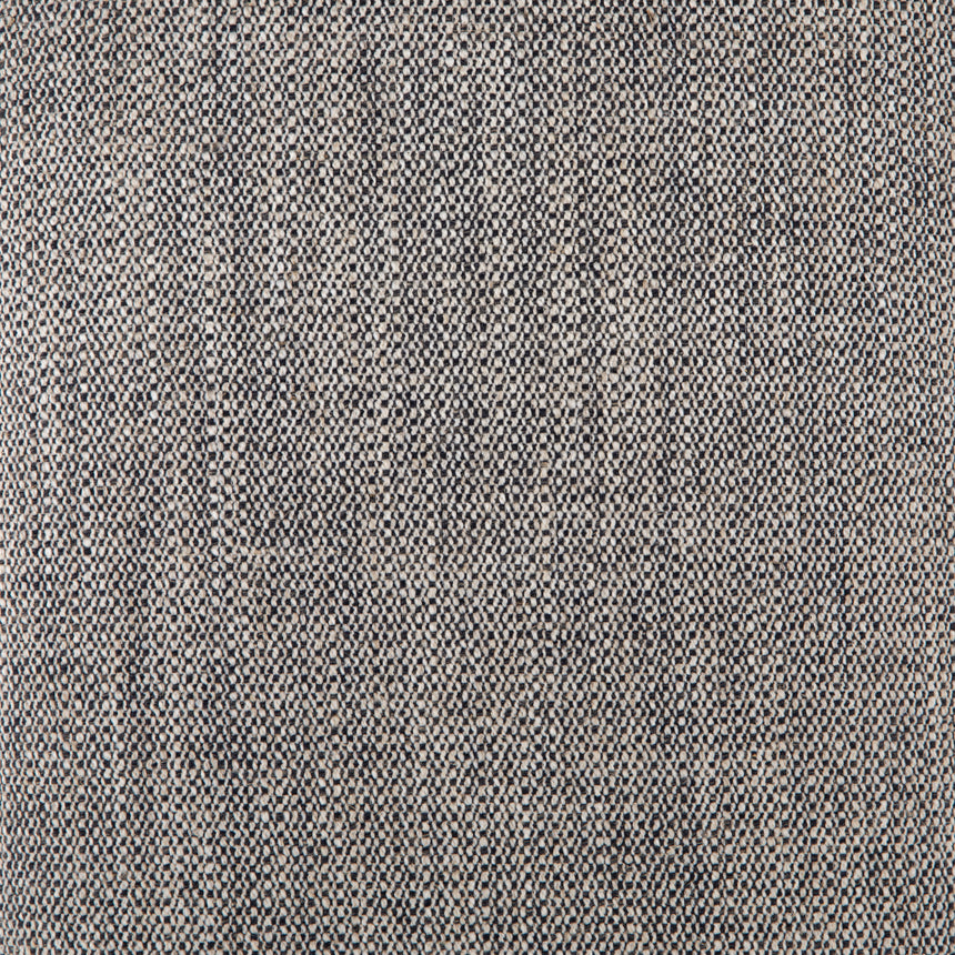 Thames Raven Fabric & Toasted Oak with Carbon Black Stainless Steel | Charlotte Bench | Valley Ridge Furniture