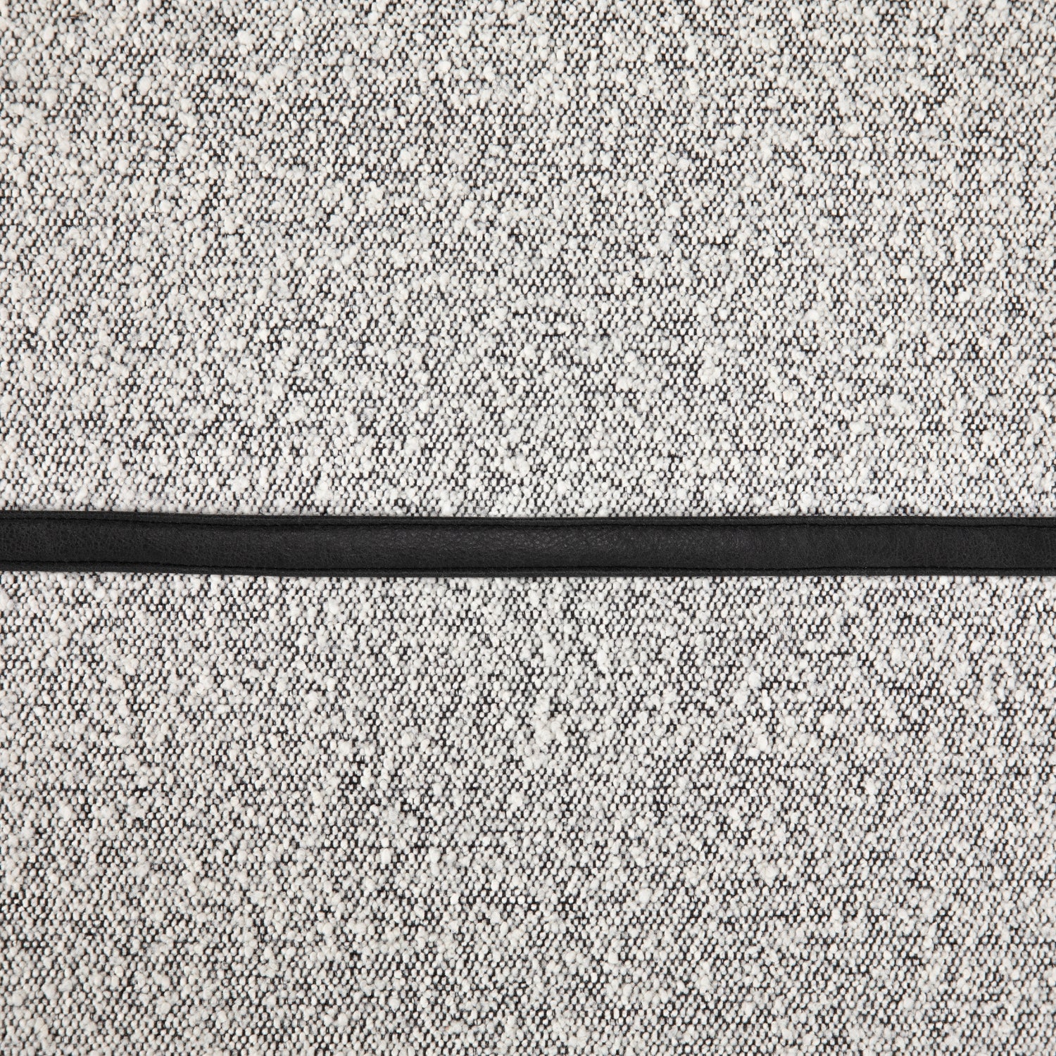 Knoll Domino Fabric & Gunmetal Iron with Umber Black Leather | Harris Accent Bench | Valley Ridge Furniture