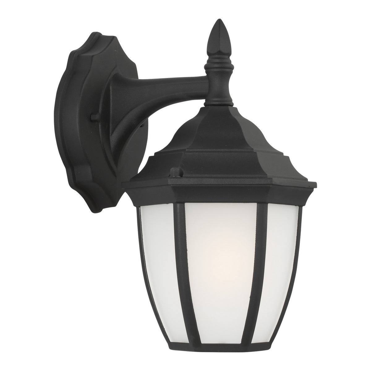 Bakersville Curve 11" Lantern — Satin Etched